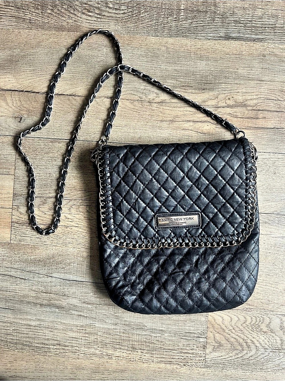 Marc New York Quilted Crossbody Bag in Black